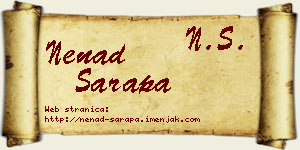 Nenad Sarapa vizit kartica